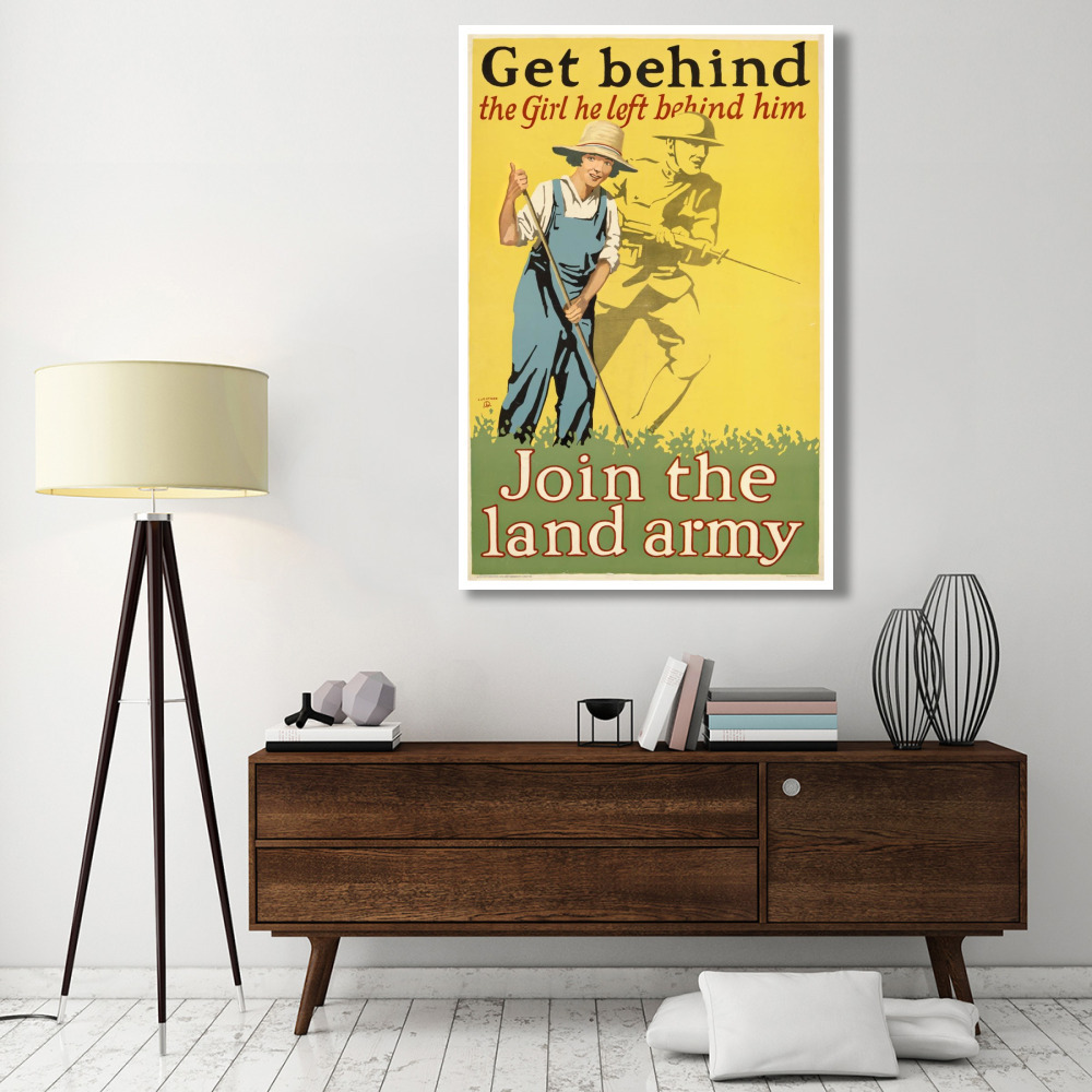 Get behind the girl he left behind him, ca. 1918-Paper Art-42&quotx62"