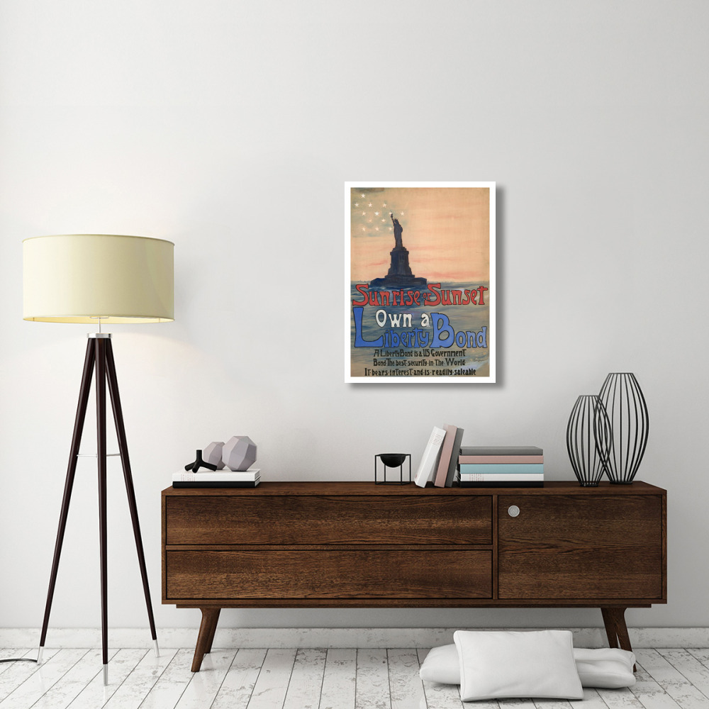 Sunrise or Sunset, Own a Liberty Bond, 1917-Paper Art-26&quotx34"