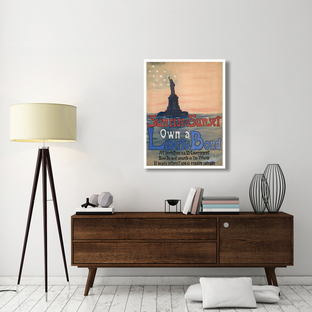 Sunrise or Sunset, Own a Liberty Bond, 1917-Paper Art-32&quotx42"