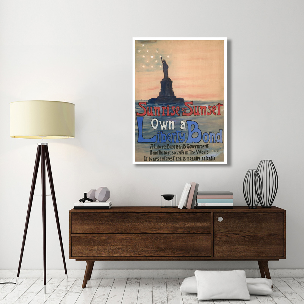 Sunrise or Sunset, Own a Liberty Bond, 1917-Paper Art-38&quotx50"