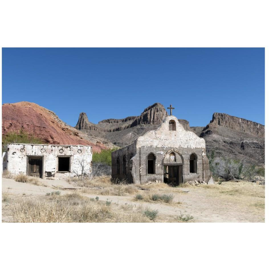 The Contrabando, a ghost town in Big Bend Ranch State Park-Paper Art-26&quotx18"