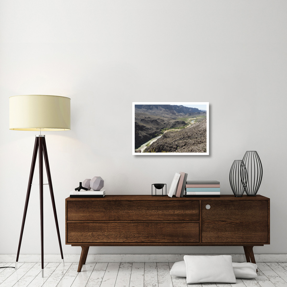 View of the Rio Grande River along Texas Rt. 170-Paper Art-32&quotx22"