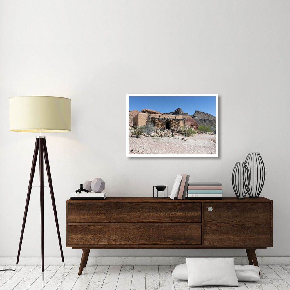 Abandoned movie set along the Rio Grande River in Big Bend Ranch State Park in lower Brewster County, TX-Paper Art-38&quotx26"