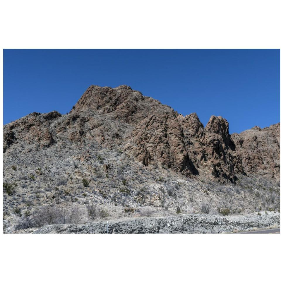 Scenery in Big Bend National Park, TX-Paper Art-38&quotx26"
