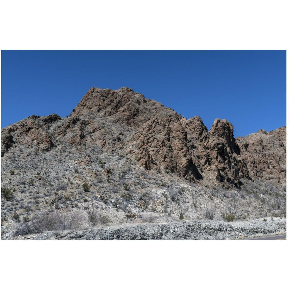 Scenery in Big Bend National Park, TX-Paper Art-50&quotx34"