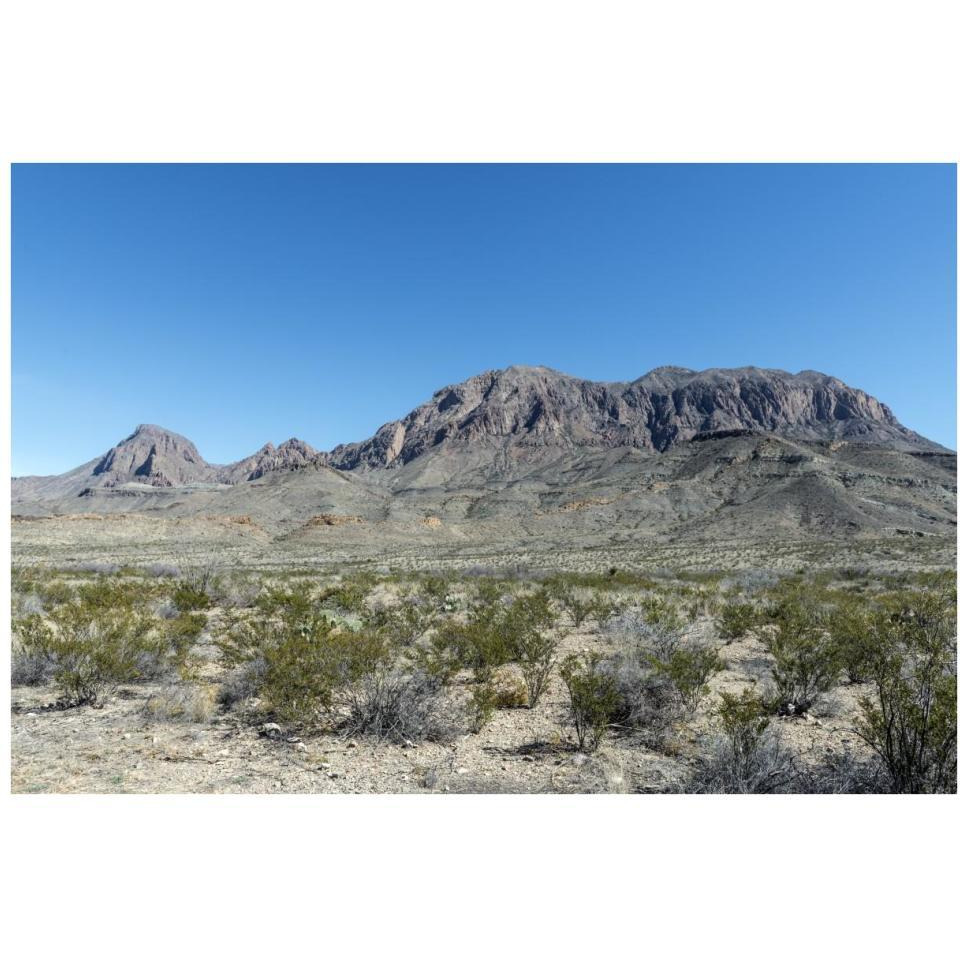 Scenery in Big Bend National Park, TX-Paper Art-38&quotx26"