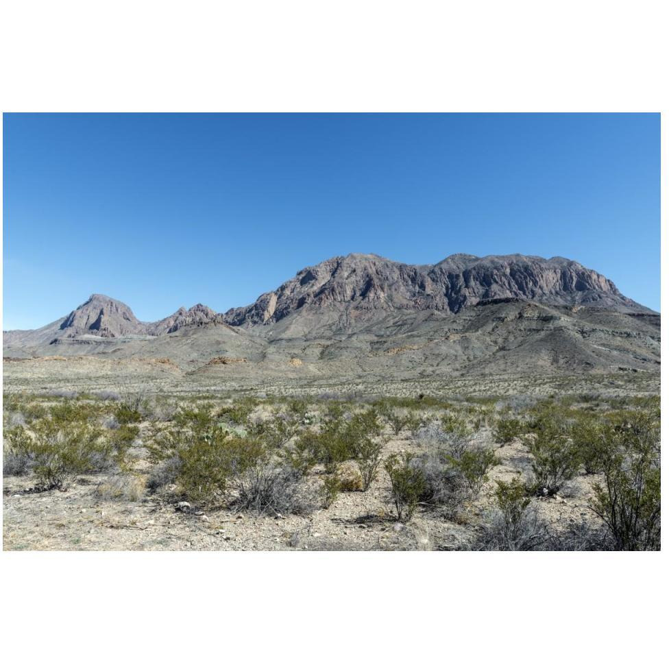 Scenery in Big Bend National Park, TX-Paper Art-50&quotx34"