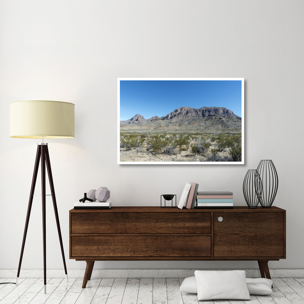 Scenery in Big Bend National Park, TX-Paper Art-50&quotx34"