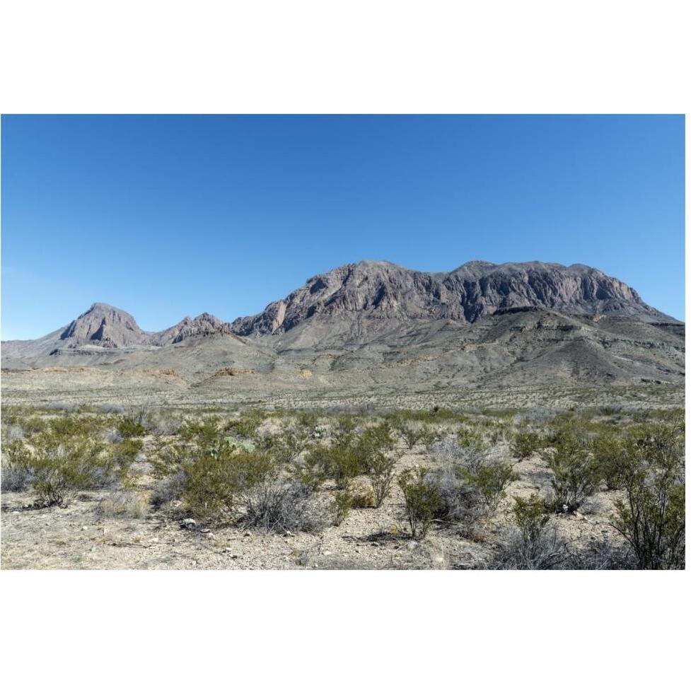 Scenery in Big Bend National Park, TX-Paper Art-62&quotx42"