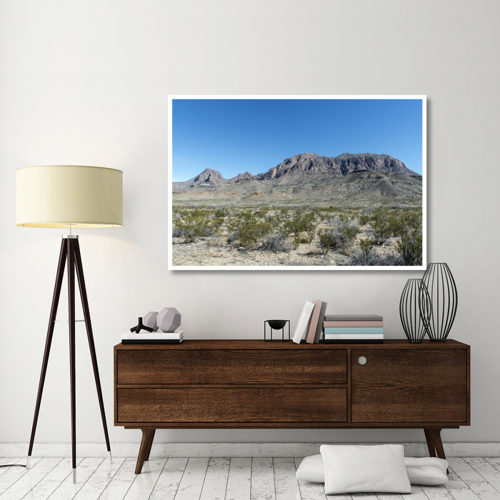 Scenery in Big Bend National Park, TX-Paper Art-62&quotx42"