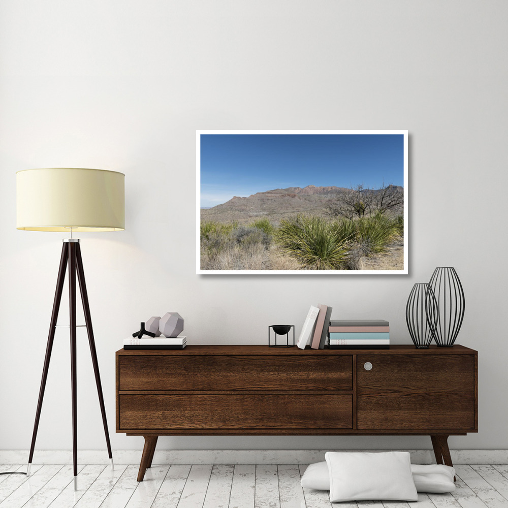 Scenery in Big Bend National Park, TX-Paper Art-50&quotx34"
