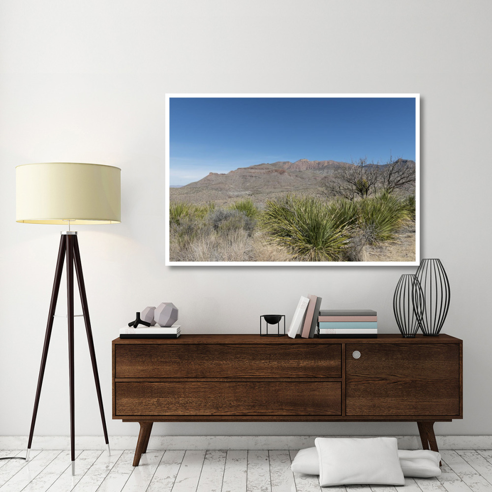 Scenery in Big Bend National Park, TX-Paper Art-62&quotx42"