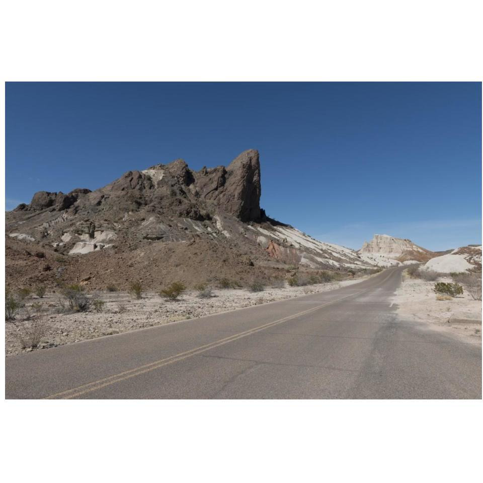Scenery in Big Bend National Park, TX-Paper Art-20&quotx14"