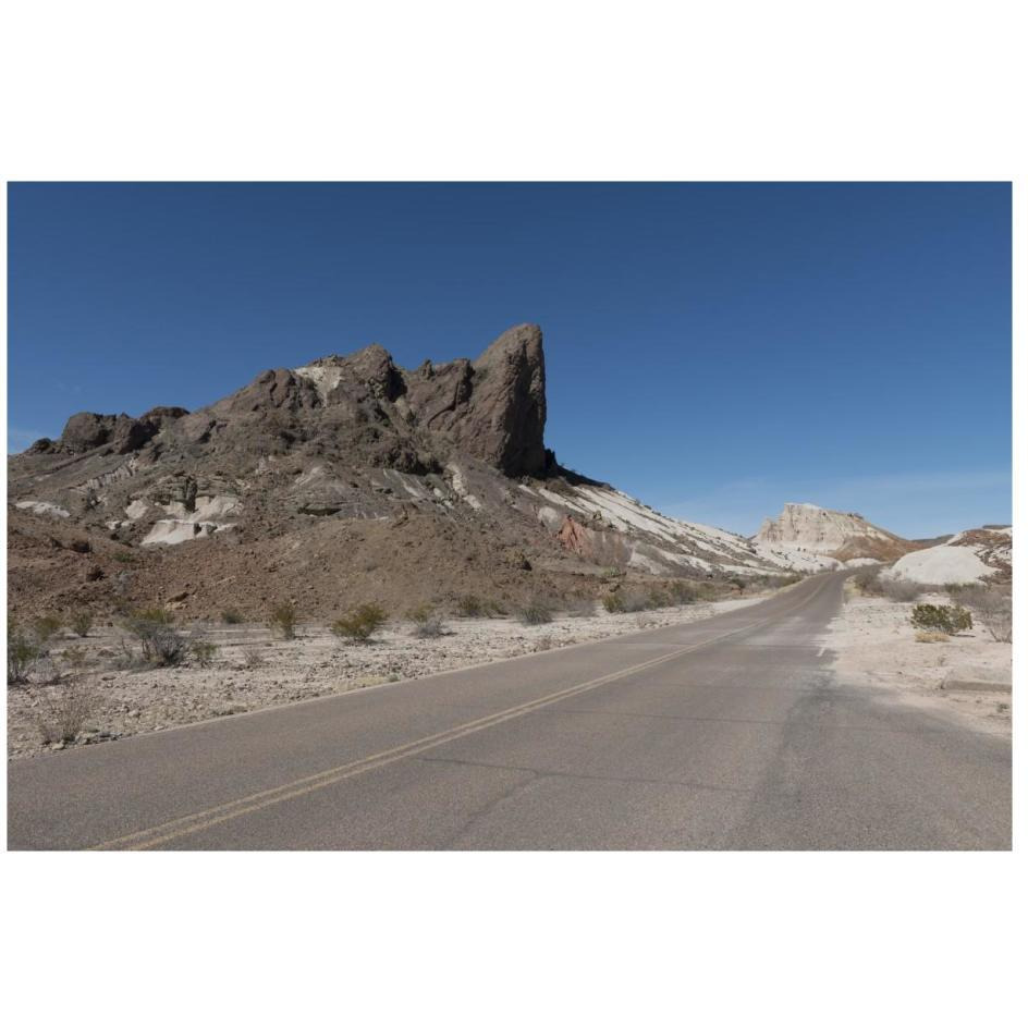 Scenery in Big Bend National Park, TX-Paper Art-26&quotx18"