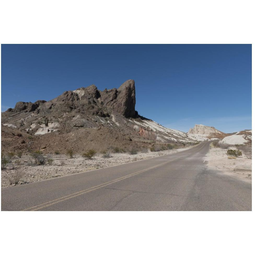 Scenery in Big Bend National Park, TX-Paper Art-50&quotx34"