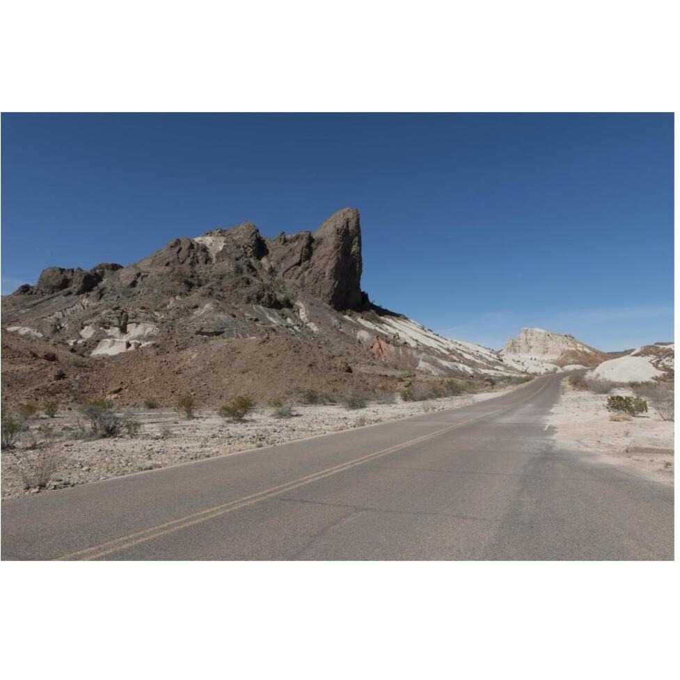 Scenery in Big Bend National Park, TX-Paper Art-62&quotx42"