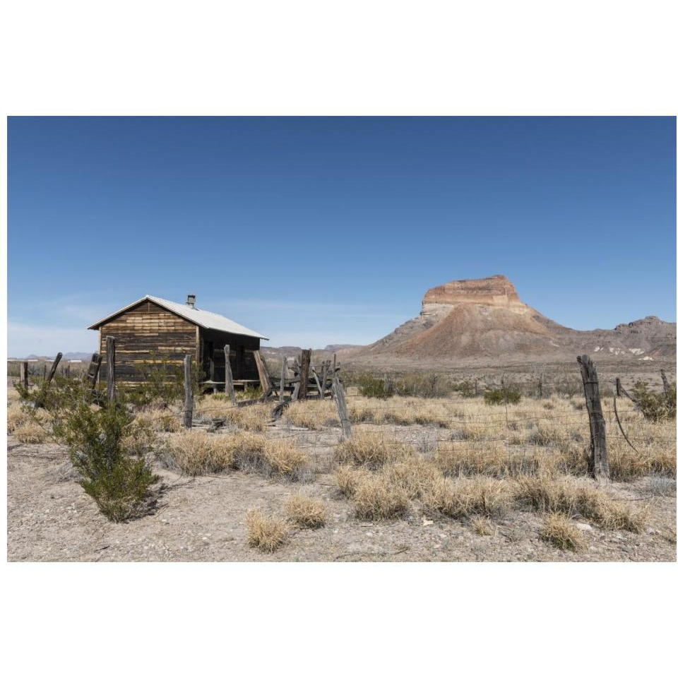 Scenery in Big Bend National Park, TX-Paper Art-20&quotx14"