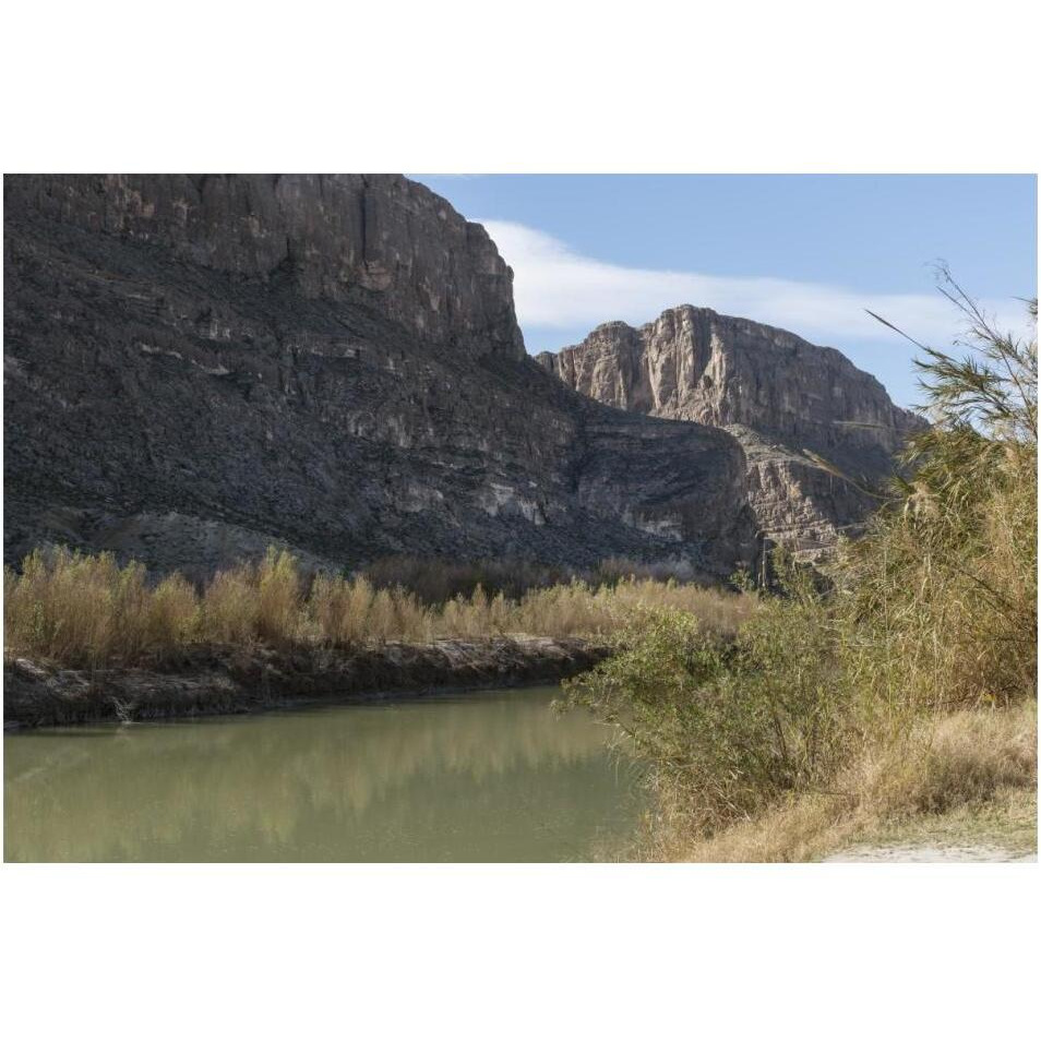 The Rio Grande River in Big Bend National Park, TX-Paper Art-20&quotx14"