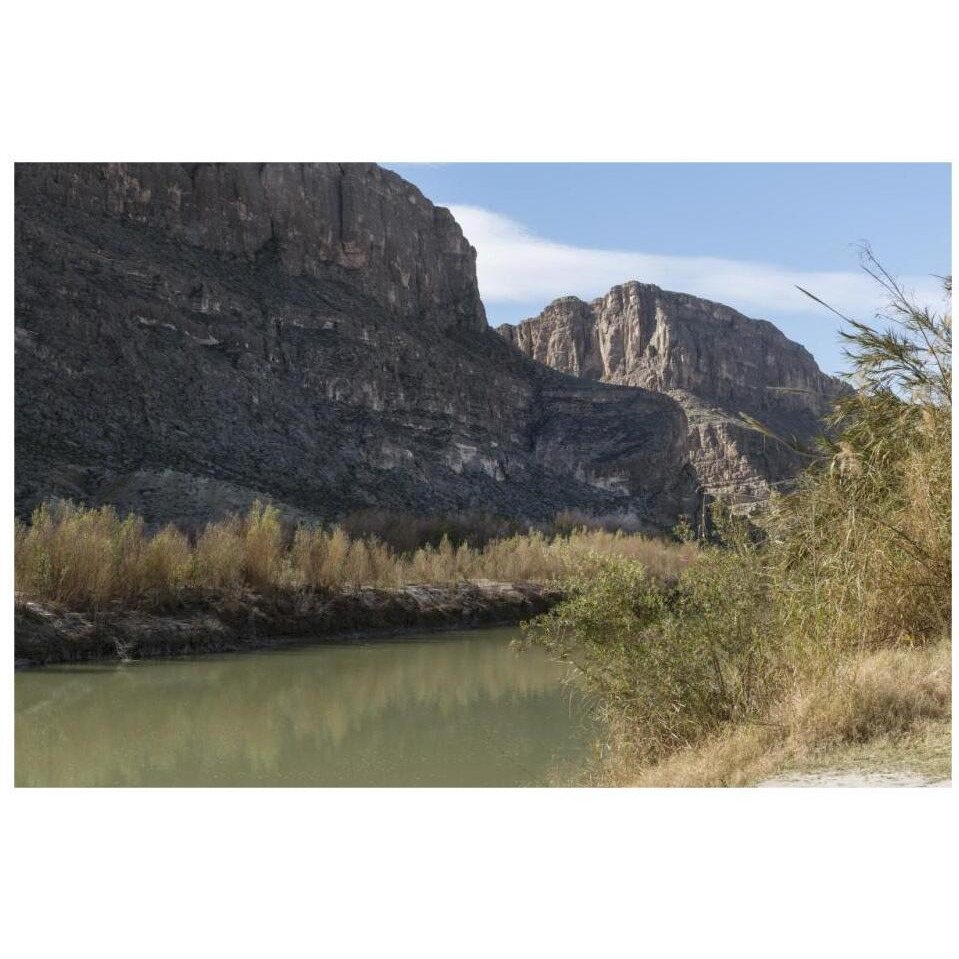 The Rio Grande River in Big Bend National Park, TX-Paper Art-32&quotx22"