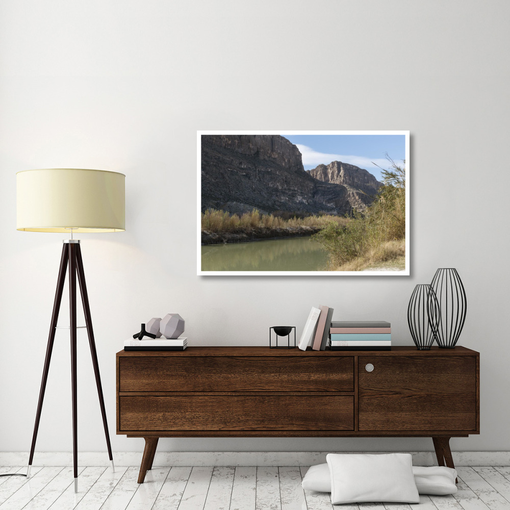 The Rio Grande River in Big Bend National Park, TX-Paper Art-50&quotx34"