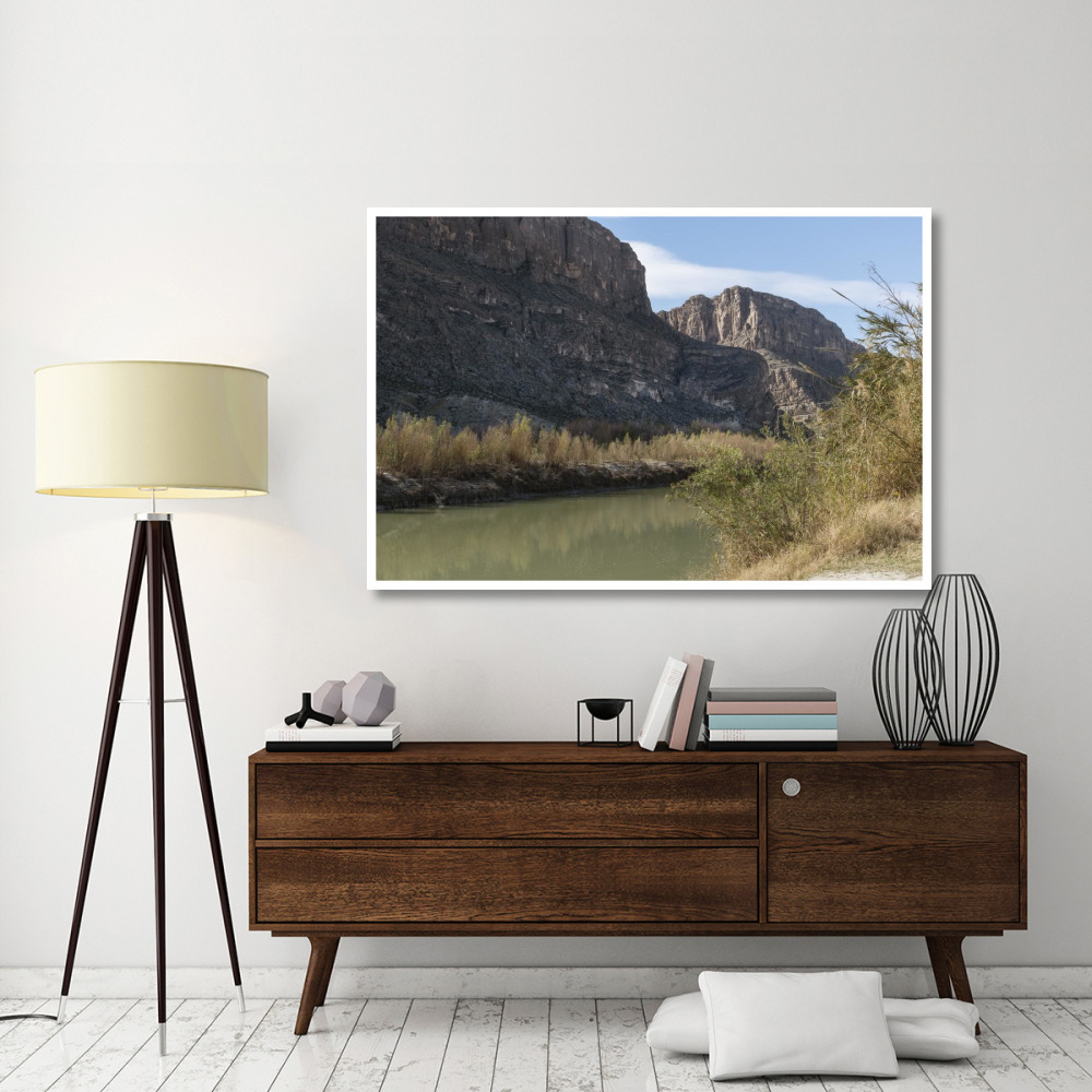 The Rio Grande River in Big Bend National Park, TX-Paper Art-62&quotx42"