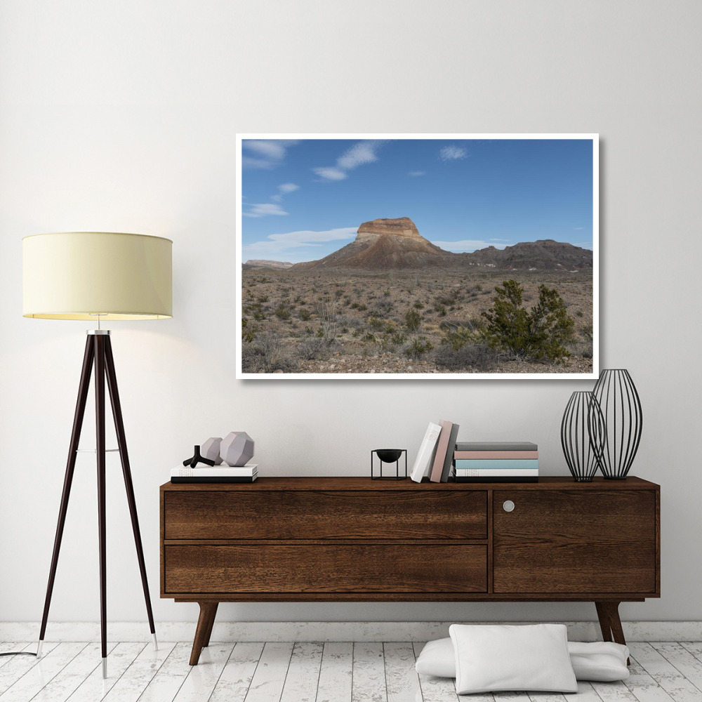Scenery in Big Bend National Park, TX-Paper Art-62&quotx42"