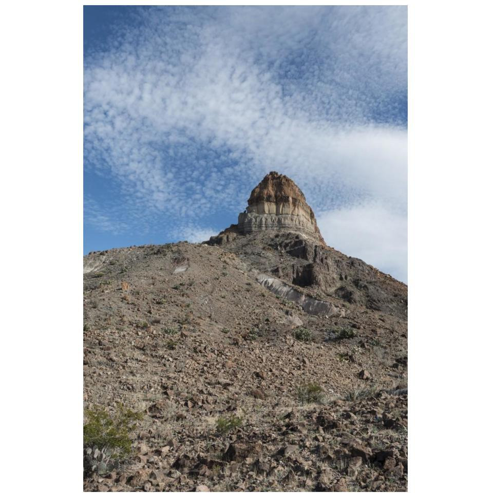 Scenery in Big Bend National Park, TX-Paper Art-14&quotx20"