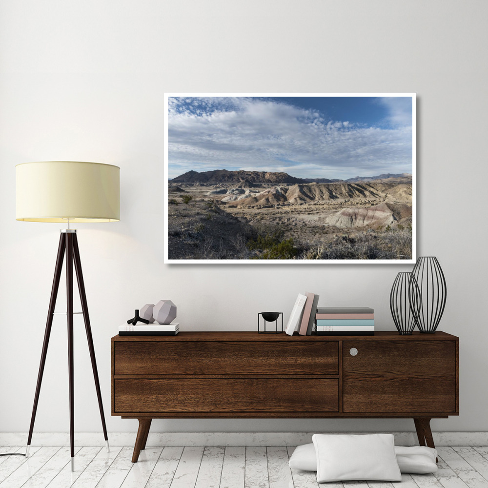 Scenery in Big Bend National Park, TX-Paper Art-62&quotx42"
