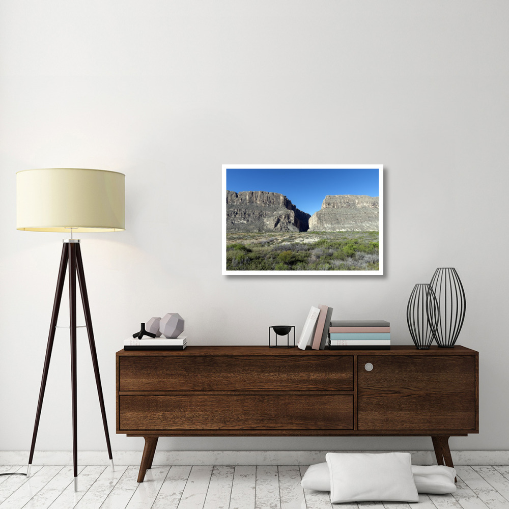 Scene from Big Bend National Park in Brewster County, TX-Paper Art-38&quotx26"