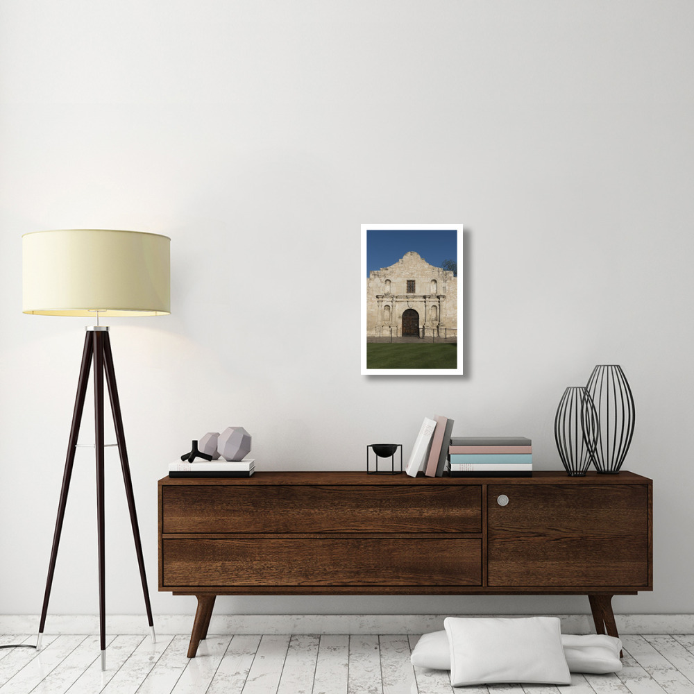 Doorway to the Alamo, an 18th-century mission church in San Antonio, TX-Paper Art-18&quotx26"