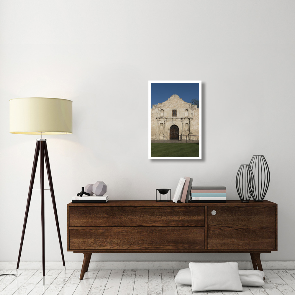 Doorway to the Alamo, an 18th-century mission church in San Antonio, TX-Paper Art-22&quotx32"