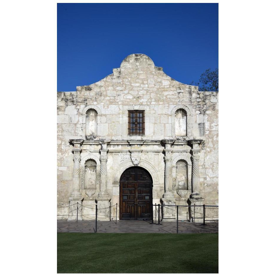 The Alamo, San Antonio, TX-Paper Art-15&quotx24"