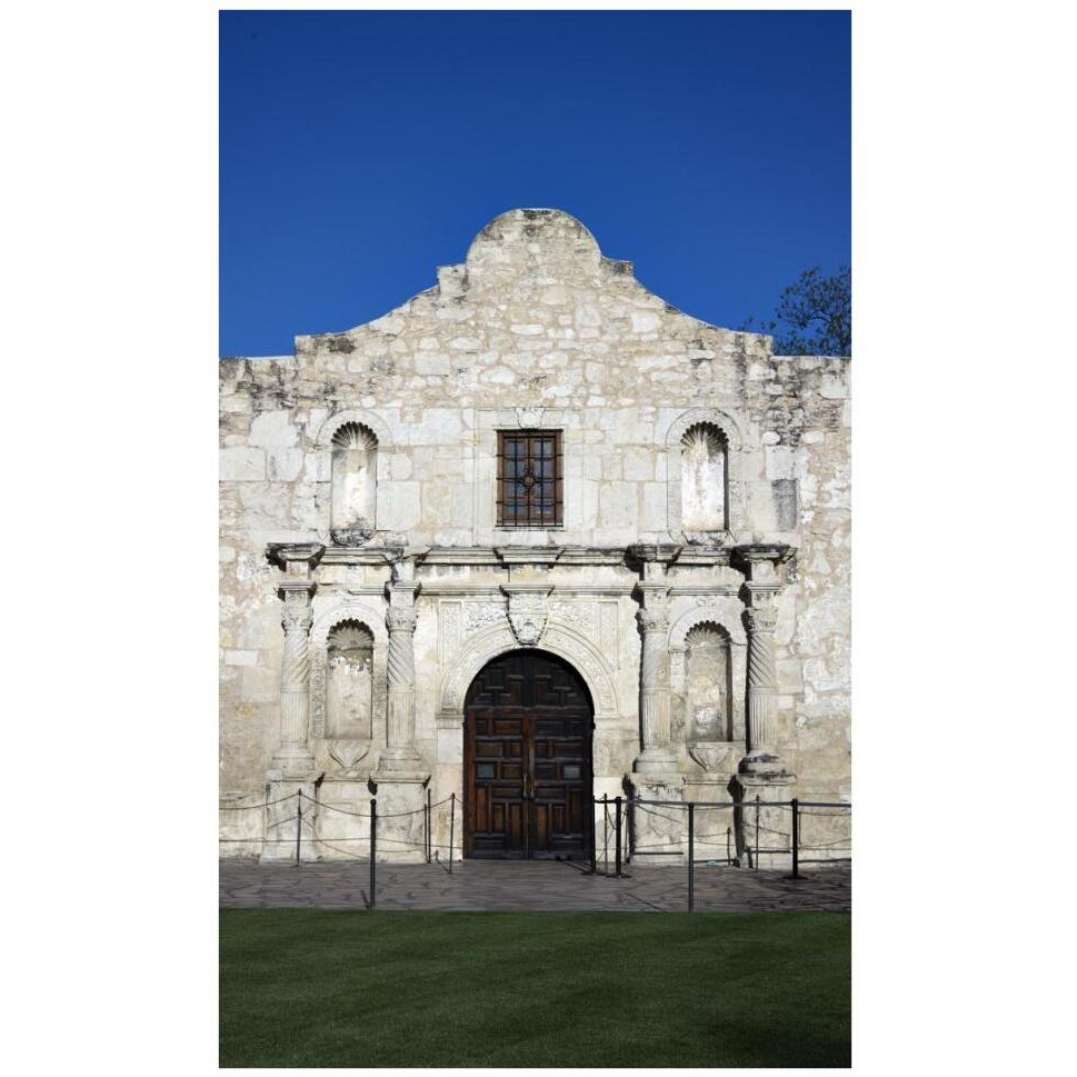 The Alamo, San Antonio, TX-Paper Art-26&quotx42"