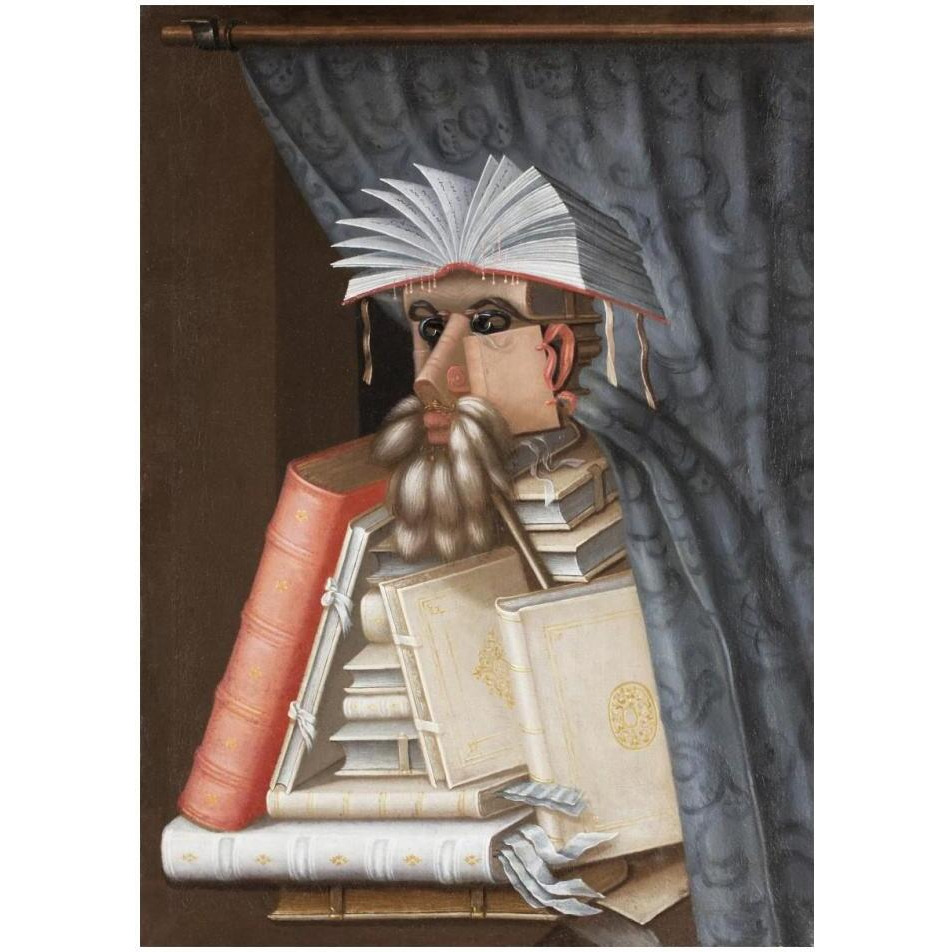 The Librarian-Paper Art-14&quotx18"