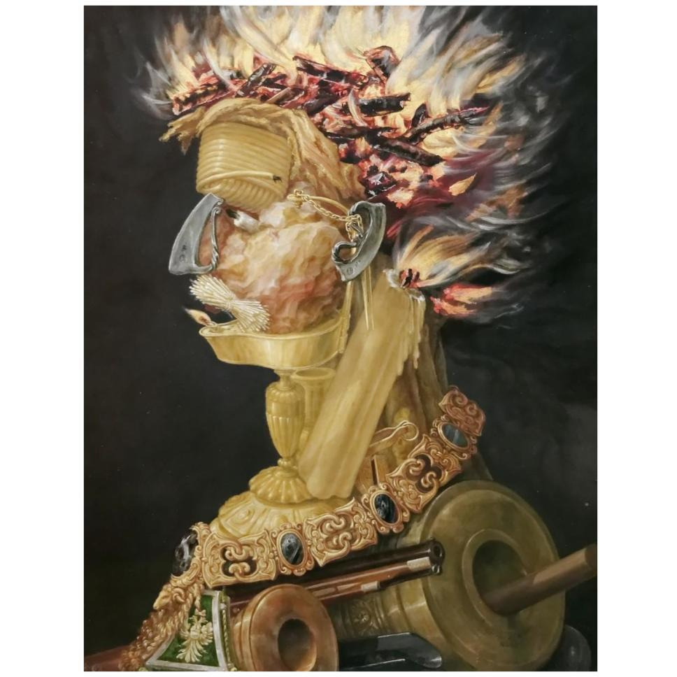 Fire-Paper Art-32&quotx42"
