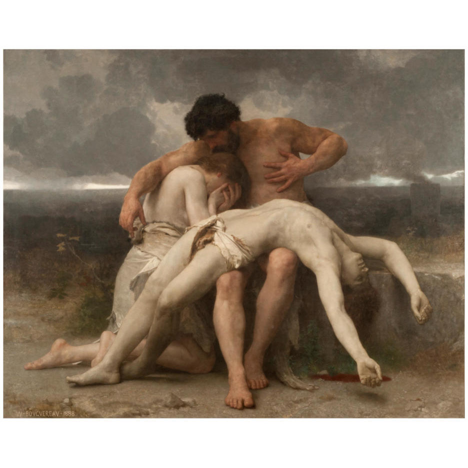 The First Mourning, 1888-Paper Art-26&quotx22"