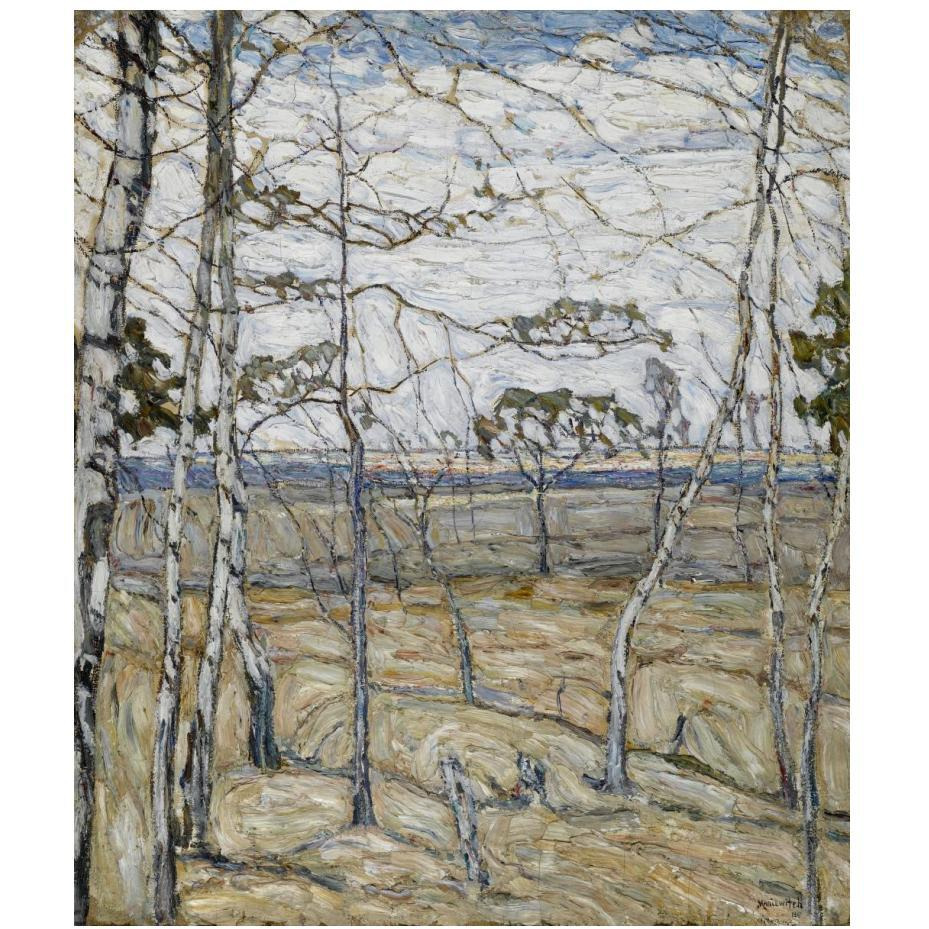 Birch Trees, 1911-Paper Art-21&quotx24"