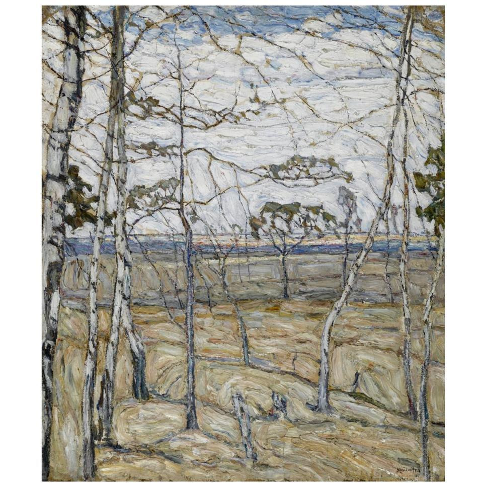 Birch Trees, 1911-Paper Art-33&quotx38"