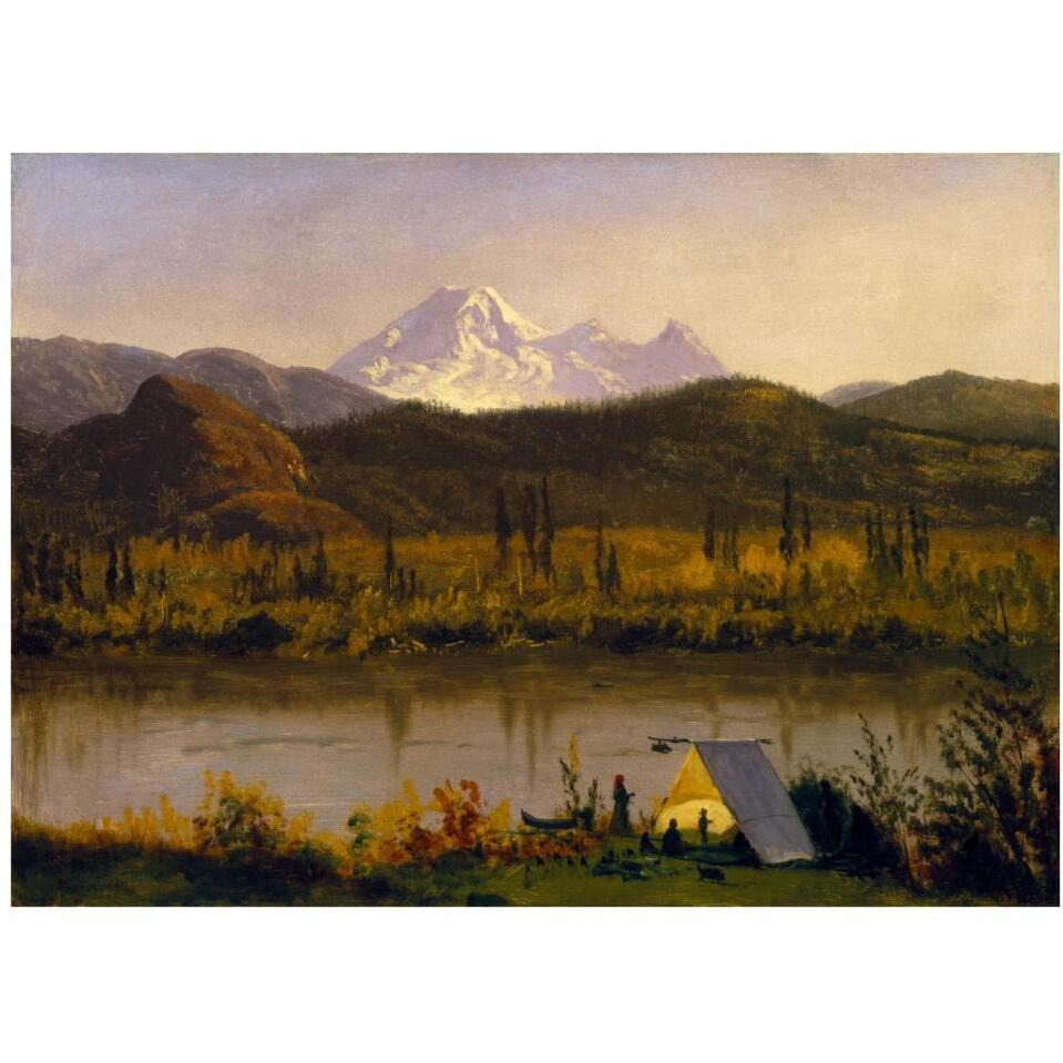 Mt. Baker, Washington, From the Frazier River, 1890-Paper Art-38&quotx28"