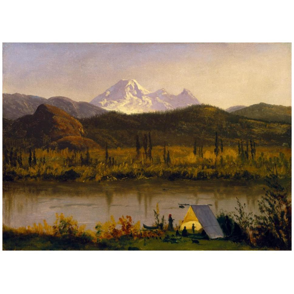 Mt. Baker, Washington, From the Frazier River, 1890-Paper Art-42&quotx31"