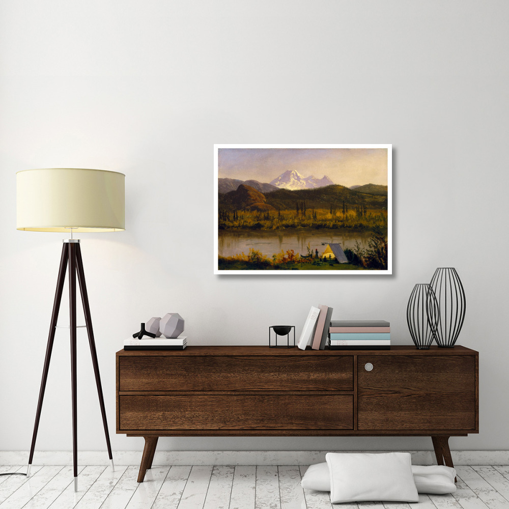 Mt. Baker, Washington, From the Frazier River, 1890-Paper Art-42&quotx31"