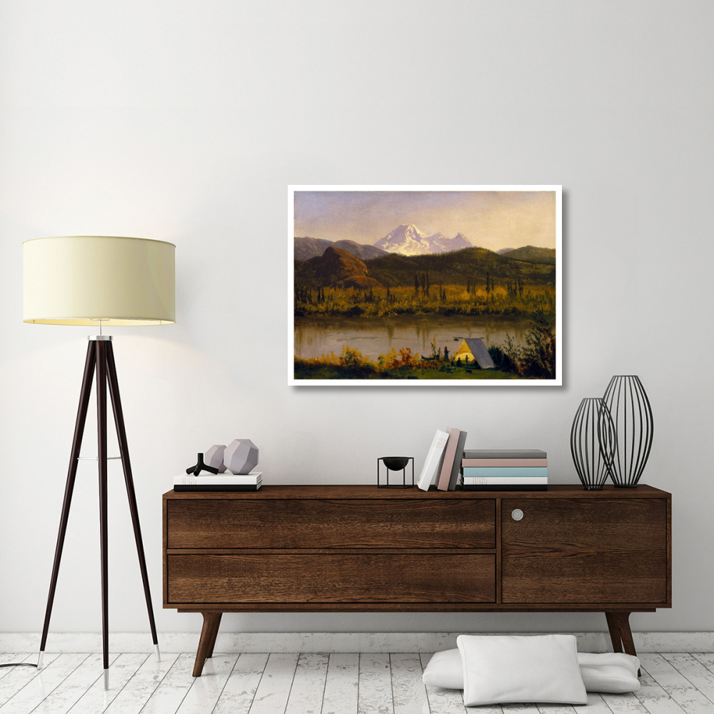 Mt. Baker, Washington, From the Frazier River, 1890-Paper Art-46&quotx34"