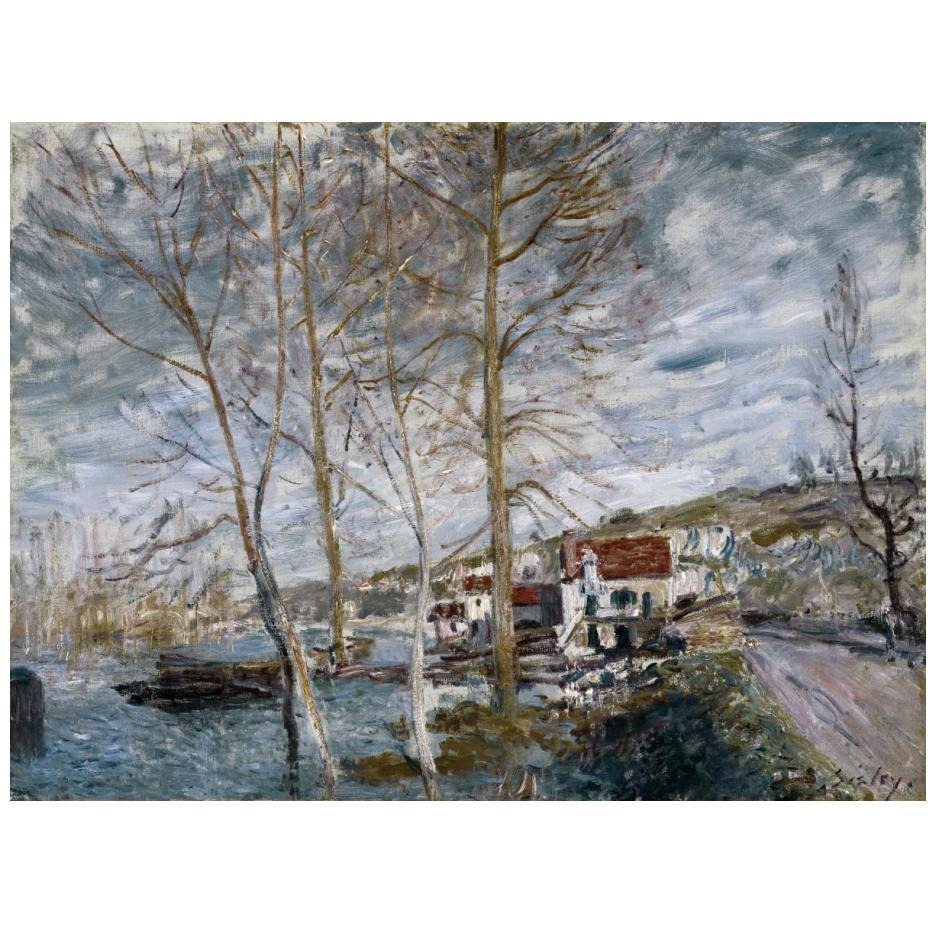 Flood at Moret (Inondation a Moret), 1879-Paper Art-24&quotx18"