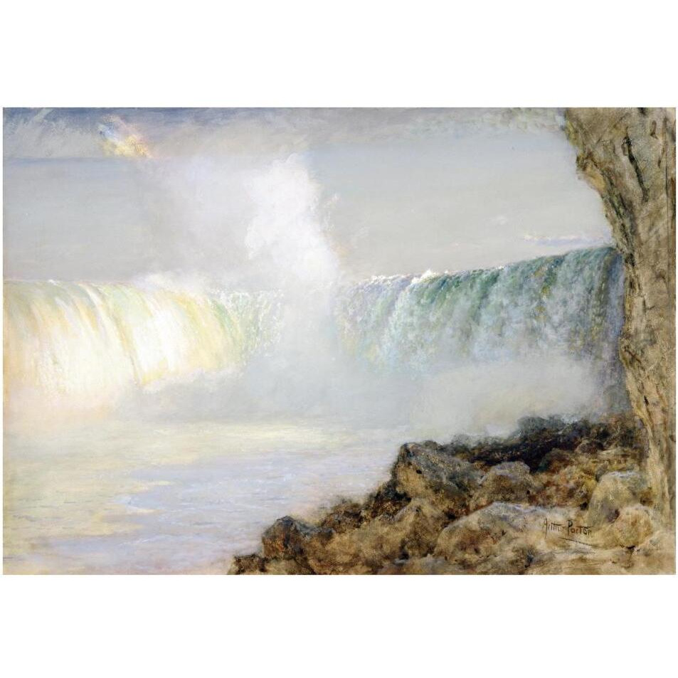 Niagara Falls, ca. 1880-Paper Art-38&quotx27"
