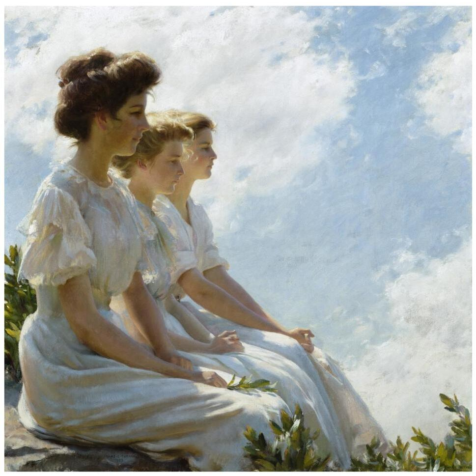 On the Heights, 1909-Paper Art-42&quotx42"