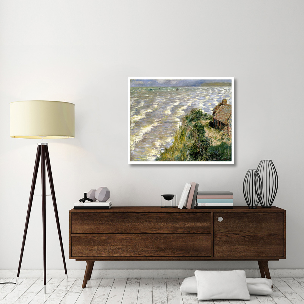Rising Tide at Pourville (Maree montante a Pourville), 1882-Paper Art-42&quotx34"
