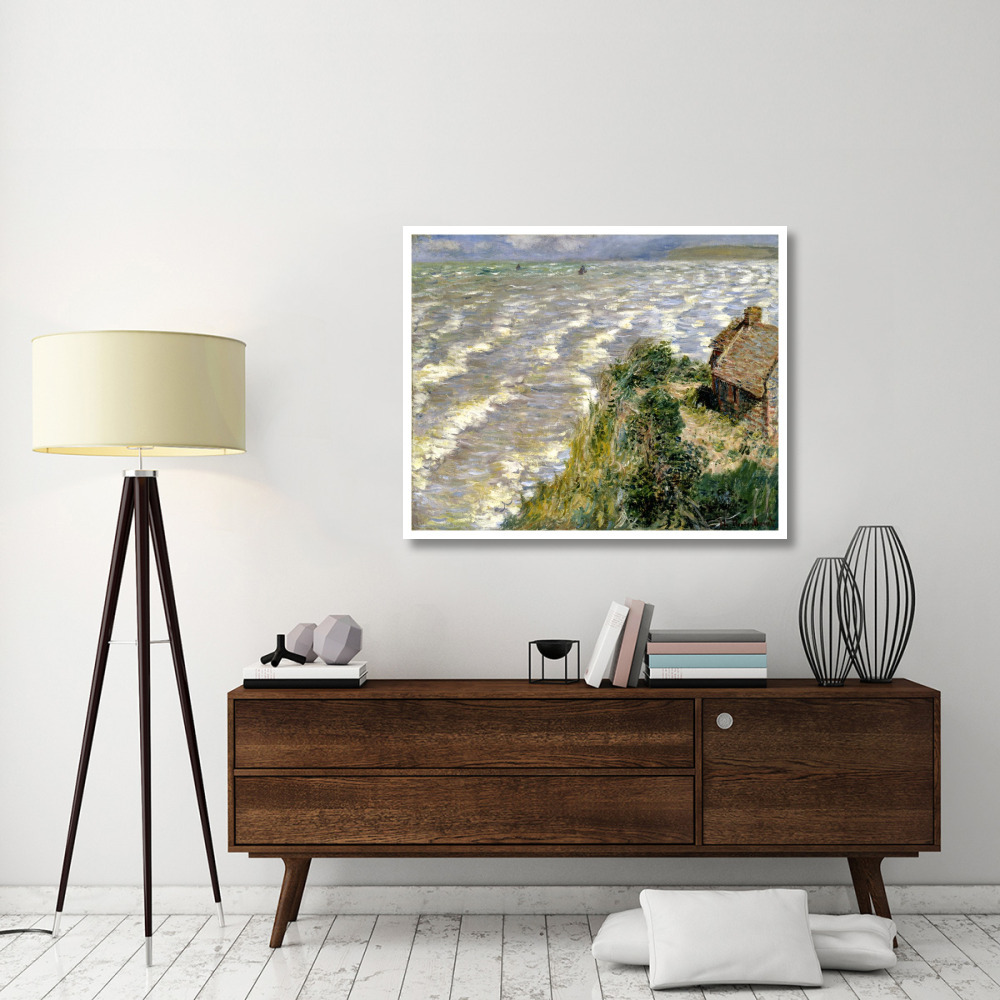 Rising Tide at Pourville (Maree montante a Pourville), 1882-Paper Art-46&quotx38"