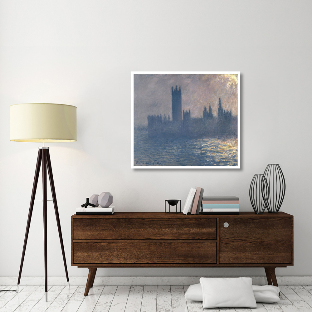 Houses of Parliament, Sunlight Effect (Le Parlement, effet de soleil), 1903-Paper Art-42&quotx37"