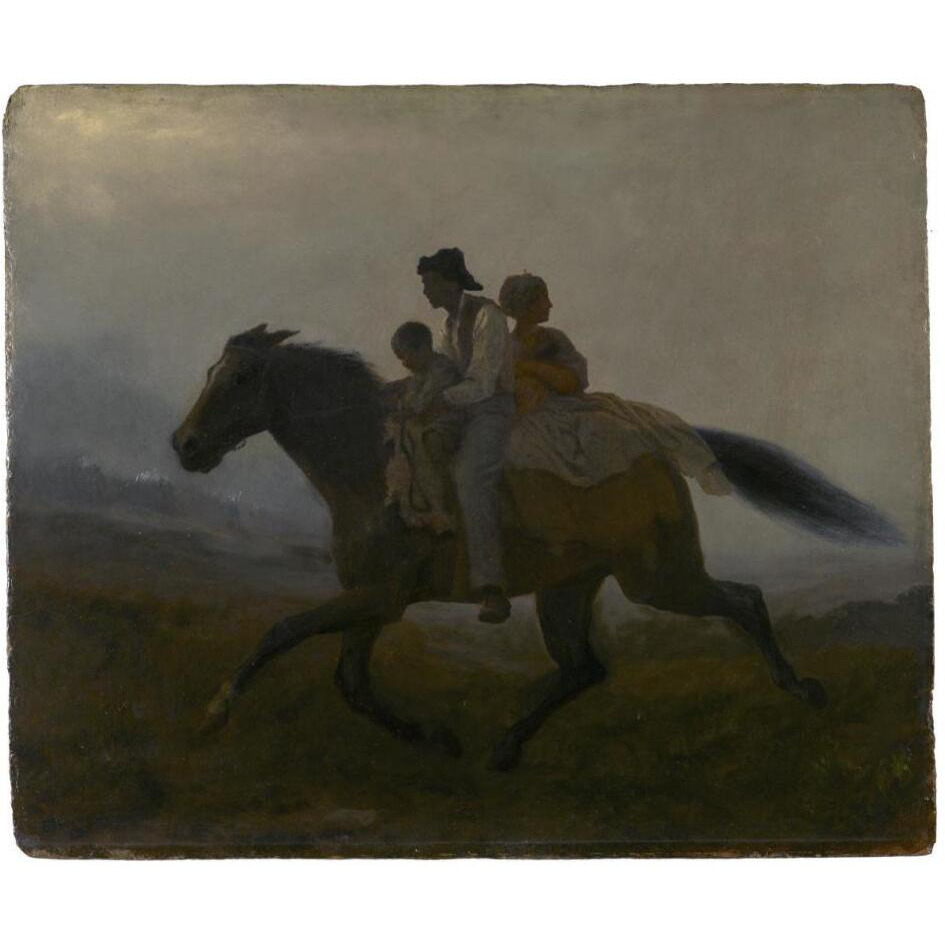 A Ride for Liberty -- The Fugitive Slaves, ca. 1862-Paper Art-32&quotx27"