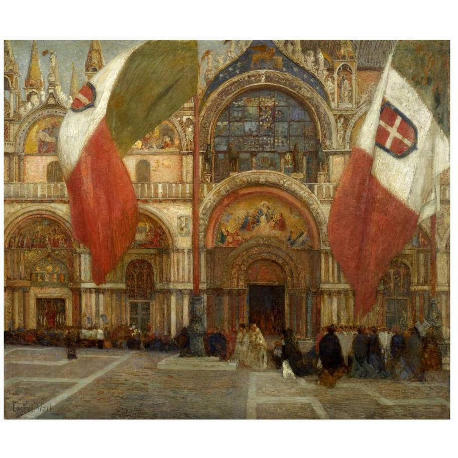 Jour de fte  Venise, ca. 1904-Paper Art-18&quotx16"